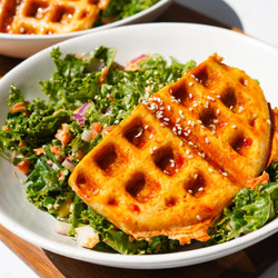 Waffle Iron Tofu Salad