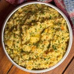 Traditional Scottish Clapshot (potato And Rutabaga Mash)