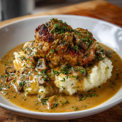 Smothered Chicken Thighs Gravy