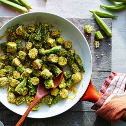 Pan-fried Okra With Cornmeal