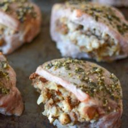 Baked Stuffed Pork Chops