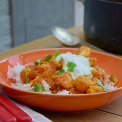 Halloumi And Cauliflower Curry