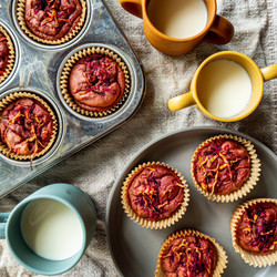 Carrot, Beet &amp; Date Breakfast Muffins