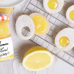 Easter Egg Lemon Curd Cookies