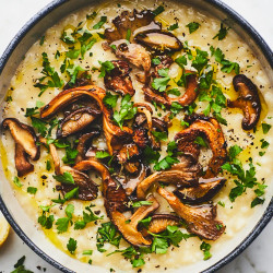 Oven Risotto With Mushrooms