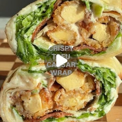 Crispy Tofu Caesar Wrap