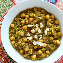 Chickpea Lentil Quinoa Spinach Stew