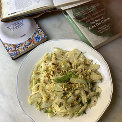 Fennel With Pistachio, Lemon And Anchovy Sauce