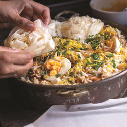 Lamb Biryani With All The Layers, Crunchy Filo Rosettes