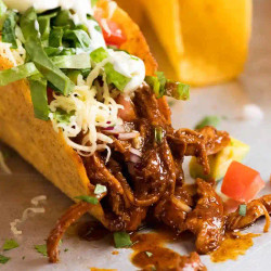 Quick Chicken Tacos - With Sauce!