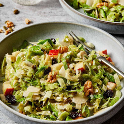 Shaved Brussels Sprouts Salad With Dijon Dressing