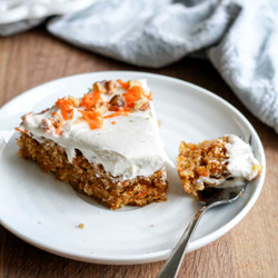 Single Layer Carrot Cake With Cream Cheese Frosting