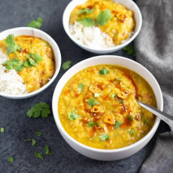 Instant Pot Red Lentils Curry (Masoor Dal)