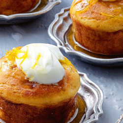 Lemon And Yoghurt Syrup Cakes