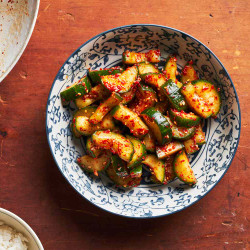 Spicy Korean Cucumber Pickles (oi Muchim)