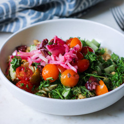 Vegan Pasta Salad With Lemon Vinaigrette