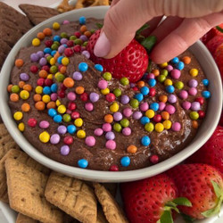 Cosmic Brownie Batter Dip By Colleenshealthylife - Foodsocial