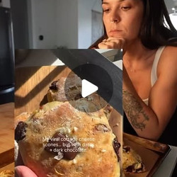 High-protein Low-fat Blueberry White Chocolate Scones