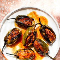 La Casita’s Pork Rellenos With Tomato And Pork-fat Dressing
