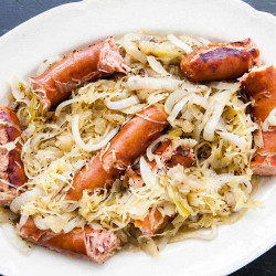 Grilled Polish Sausage And Sauerkraut