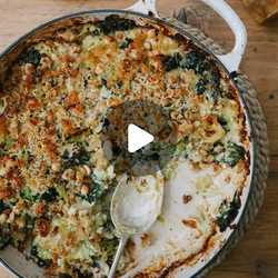 Winter Greens Grana Padano Hazelnut Gratin
