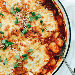 Skillet Chicken Parmesan Gnocchi