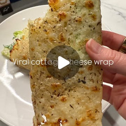 Crispy Cottage Cheese Wrap With Caesar Salad