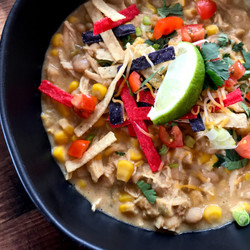 Crockpot Creamy White Chicken Chili