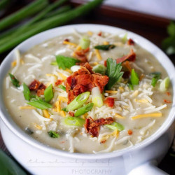 Cheesy Poblano Pepper And Potato Chowder