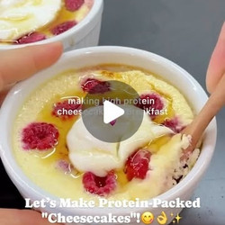 Protein-packed Breakfast Cheesecakes
