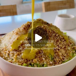 Shaved Brussels Sprouts Salad With Champagne Vinaigrette