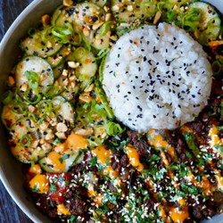 Thai Basil Beef Inspired Bowl