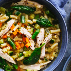 Adam Liaw’s Roast Chicken Noodle Soup