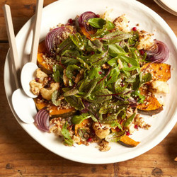 Pumpkin Salad With Cauliflower, Quinoa And Pomegranate