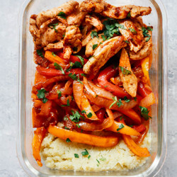 Chicken Fajita Meal-prep Bowls