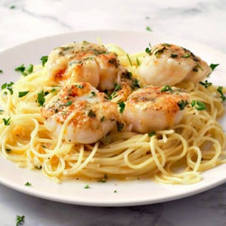 Lemon Scallop Pasta