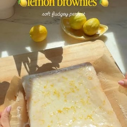 Fudgy Lemon Brownies