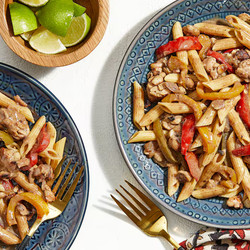 Rasta Pasta With Tempeh Crumbles