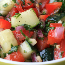 Israeli Tomato And Cucumber Salad Try This