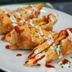 Buffalo Chicken Egg Rolls