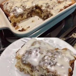 Vegan Cinnamon Roll Cake