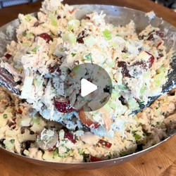 Roasted Chicken Waldorf Salad With Dates, Grapes &amp; Apples