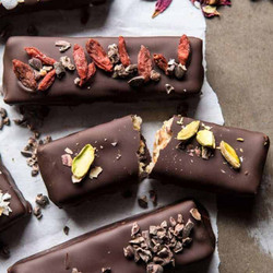 Dark Chocolate Covered Coconut Bars
