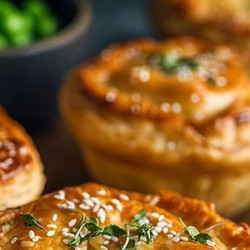 Savory Irish Beef &amp; Sweet Potato Mini Pies