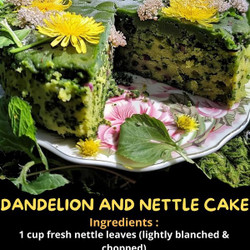Dandelion And Nettle Cake