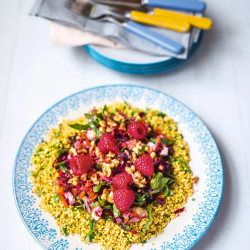 Beet, Apple &amp; Raspberry Salad With Herb Millet