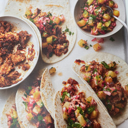 Smoky pork tacos with pineapple salsa