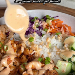 30-minute Bang Bang Chicken Bowls