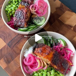 Miso Glazed Salmon Bowls