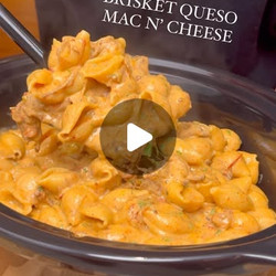 Brisket Queso Mac N' Cheese